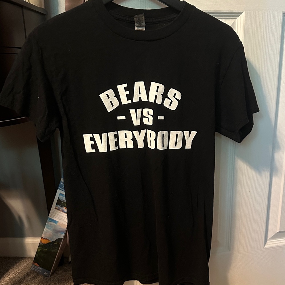 Bears vs Everybody Black T-Shirt